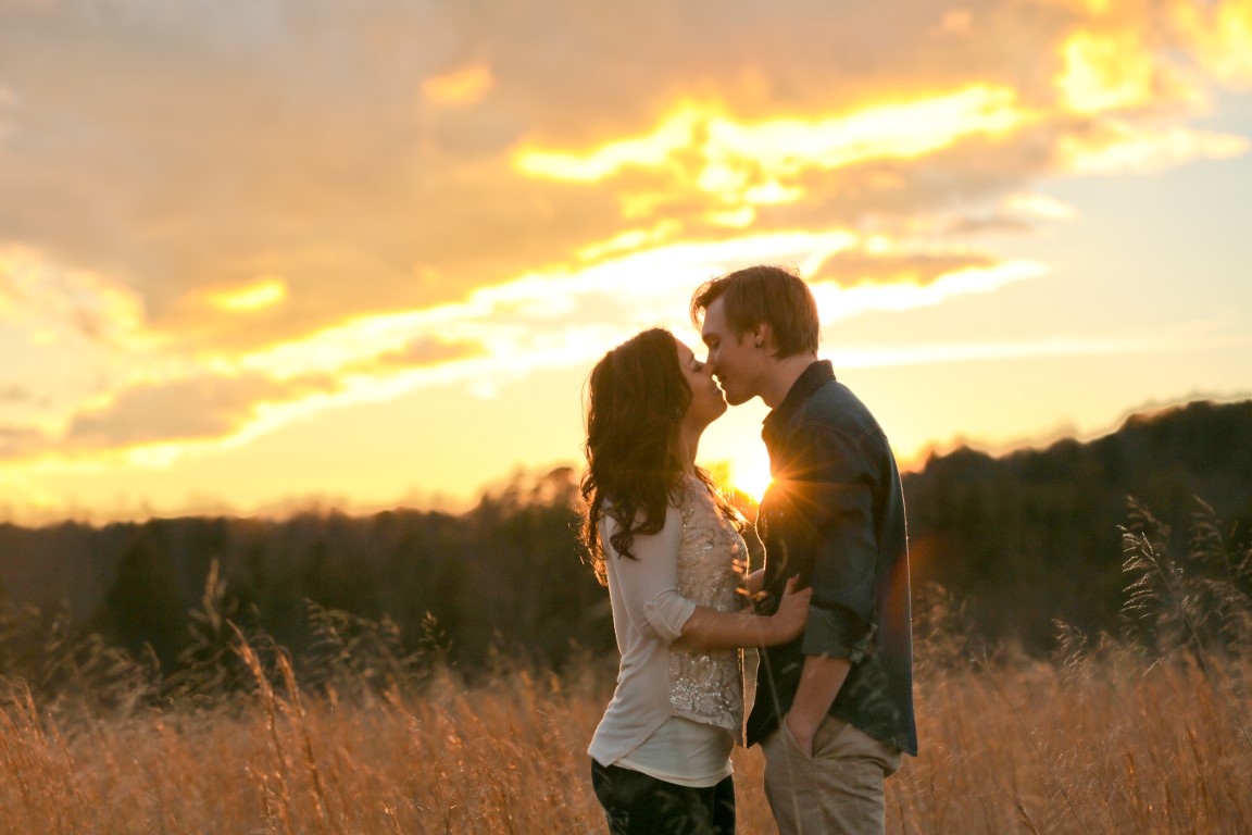 Hendersonville-NC-Engagement-Photography-sunset