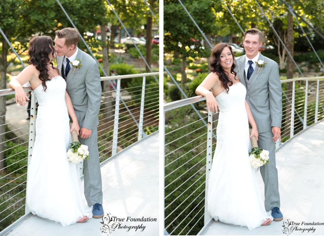 Falls Park on the reedy river Greenville SC Wedding photography