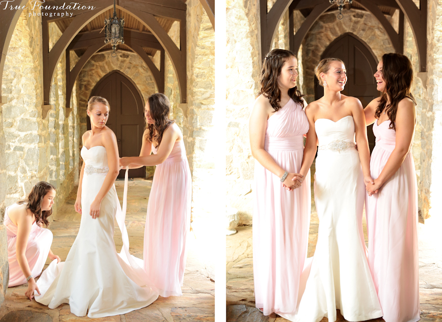 Hendersonville-North-Carolina-Wedding-Photo-Photography-Bridal-Prep-Getting-Ready-Dress-Shot-Bride-Gown-Sister-Stone-Church