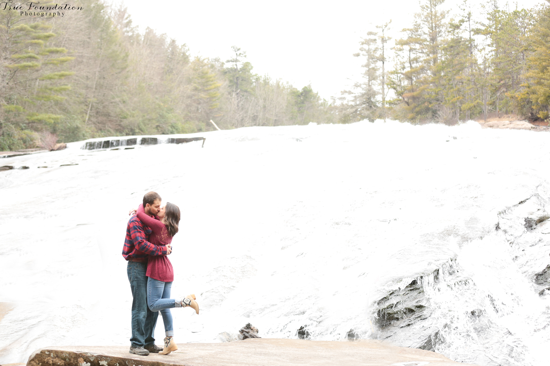 Hendersonville - North Carolina - Engagement - Photography - wedding photographer - Dupont - State - Forest - Bridal - Veil - Jerrika - Insco - WLOS - Photos - Ashevillle